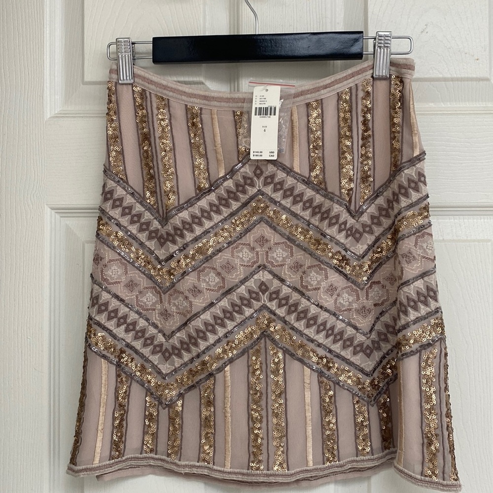 BNWT Anthropologie sequin skirt